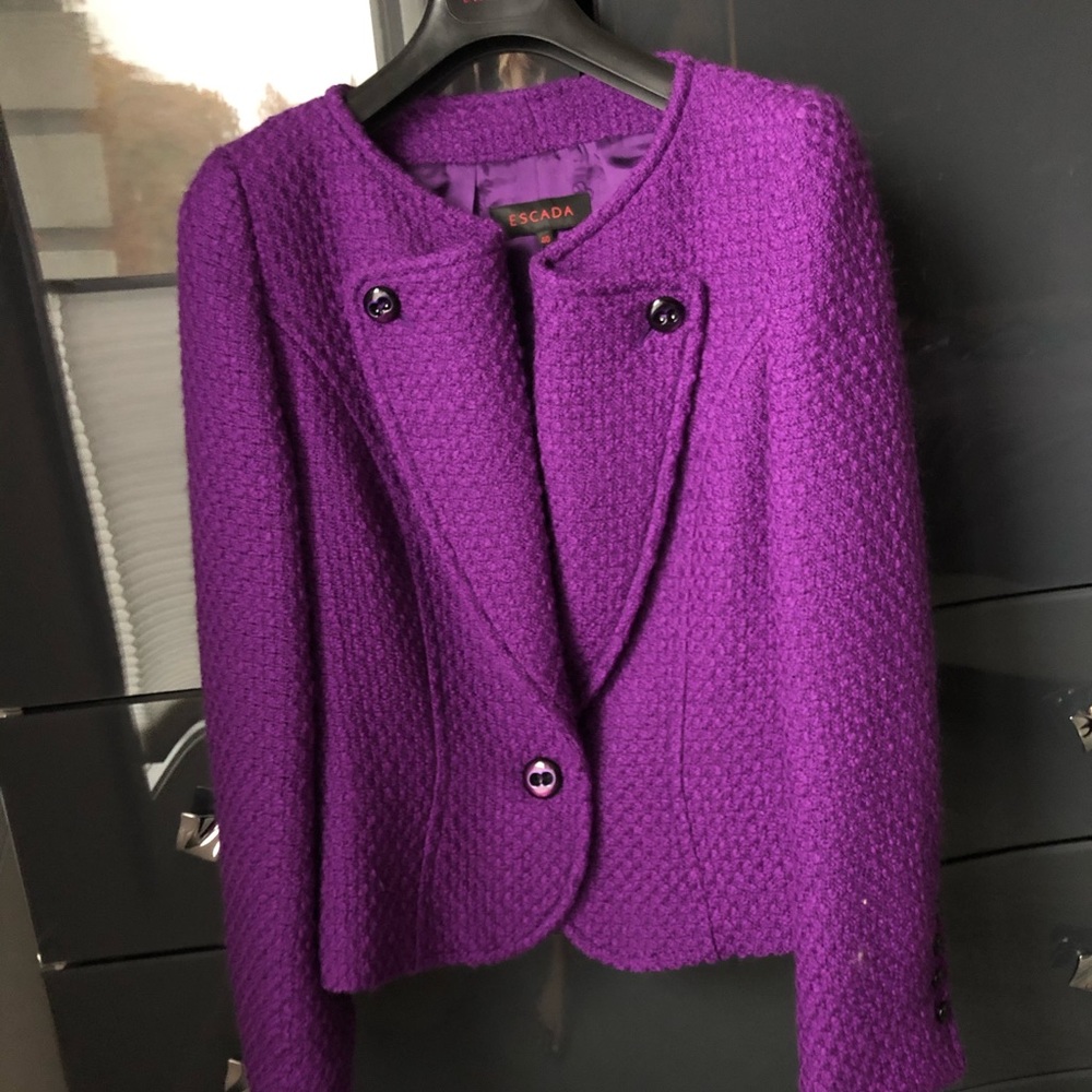 COPY - Escada purple wool blazer